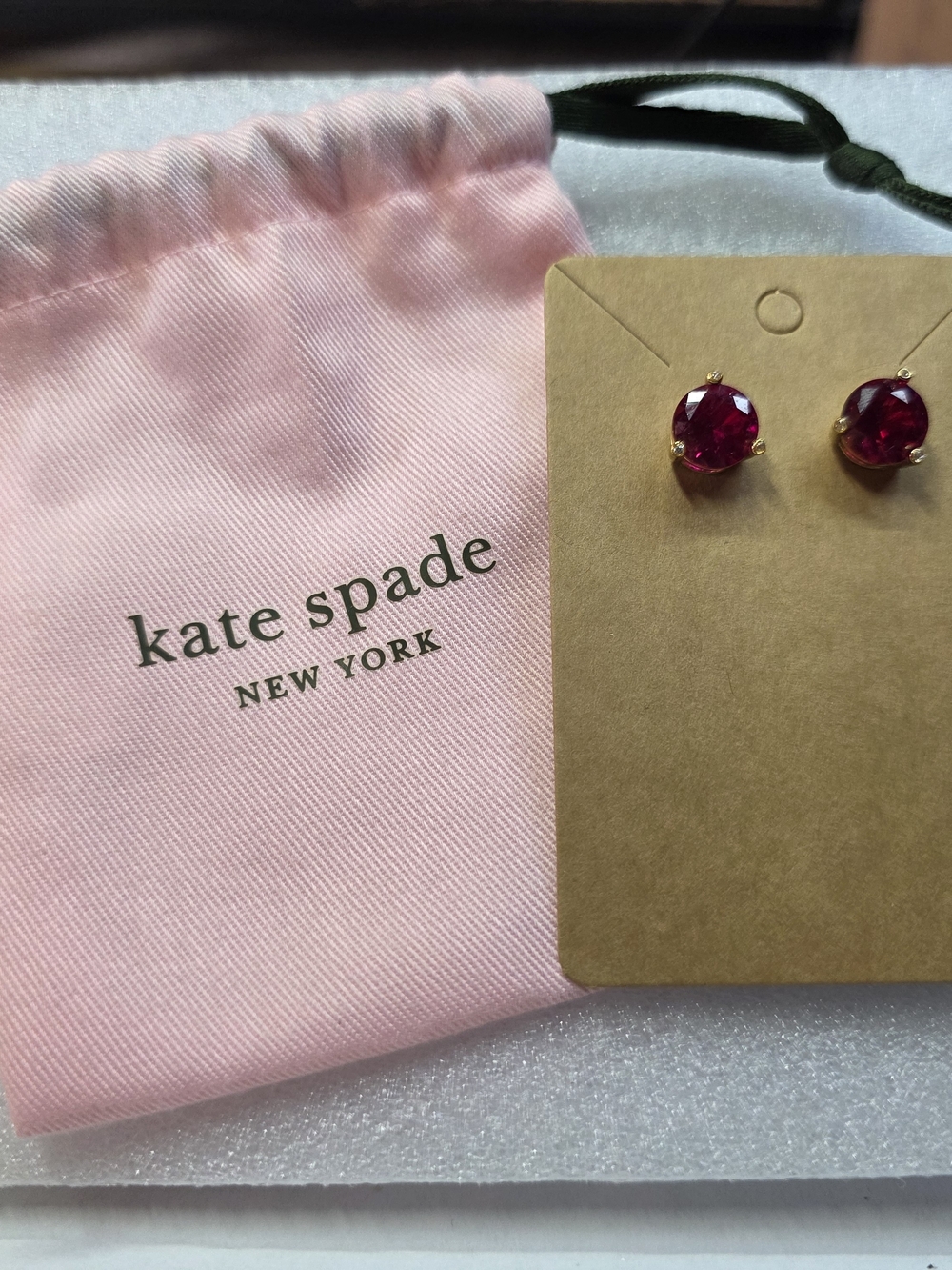 Kate Spade Rise And Shine Red Stud Earrings